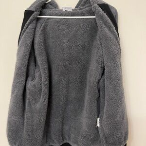 Men's Cozy Gray Fleece Ski Jacket